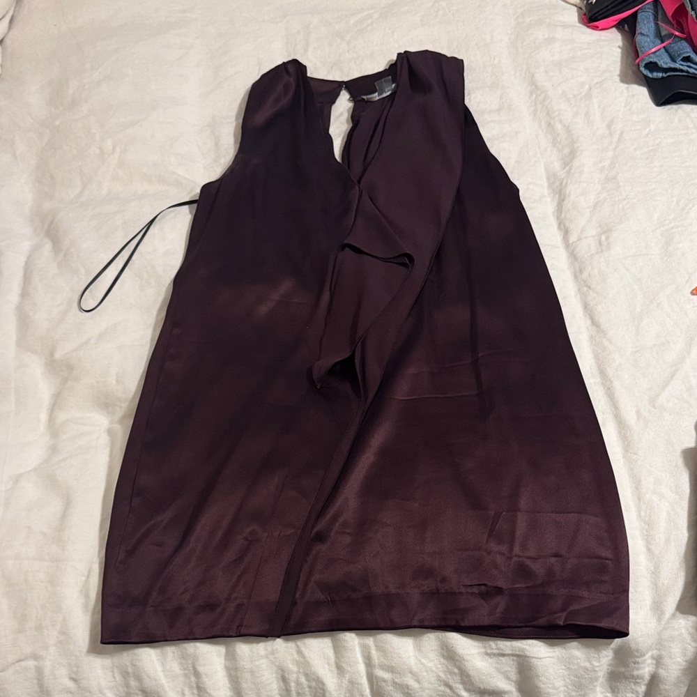 Vince Burgundy Mini Dress